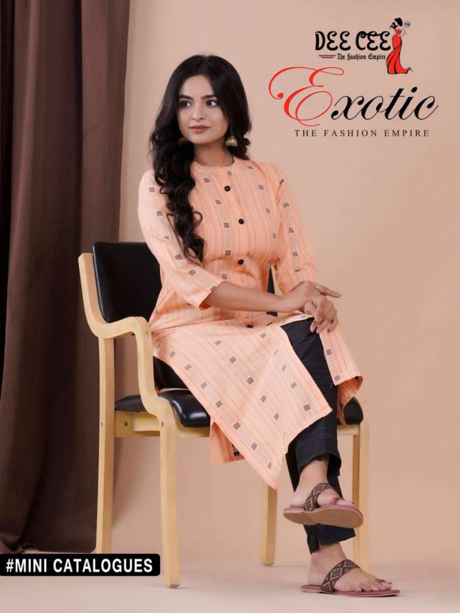 Exotic By Deecee 1001 To 1004 Kurti With Bottom Catalog 